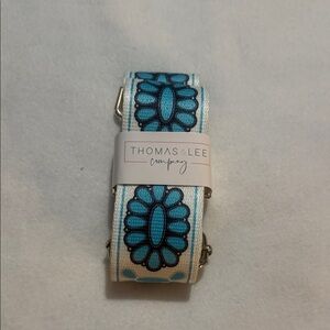 Thomas & Lee Blue and White purse Strap